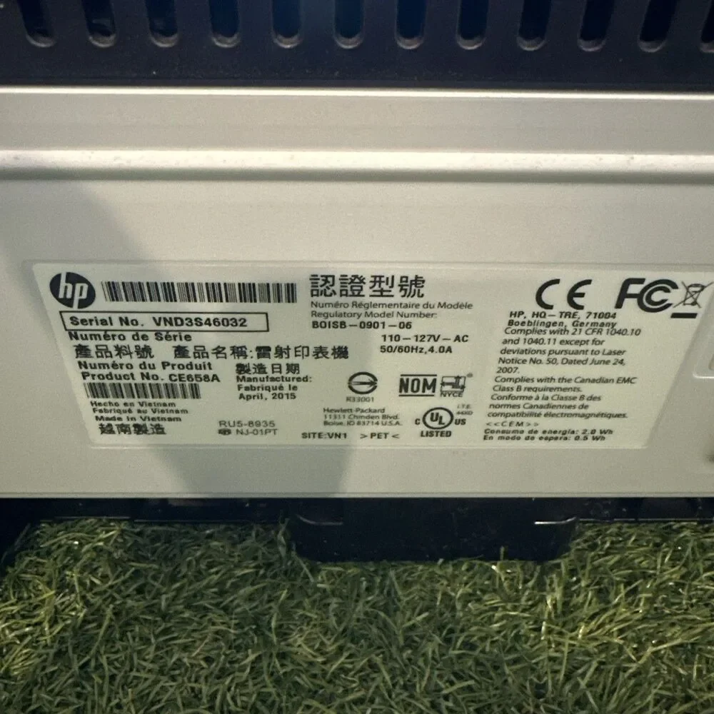 HP LaserJet Pro P1102w Monochrome Laser Printer WiFi Tested Works With USB Cord